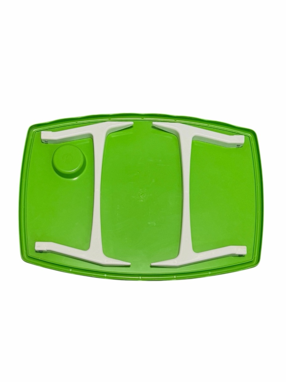 Vintage 70’s Blisscraft of Hollywood “Happy Time Tray” In Lime Green - Picture 12 of 16